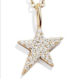 BaubleBar Hoshi Pave Star Pendant Gold Filled 925 Necklace 58$